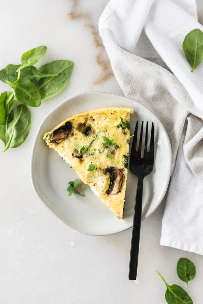 Spinach Mushroom Frittata